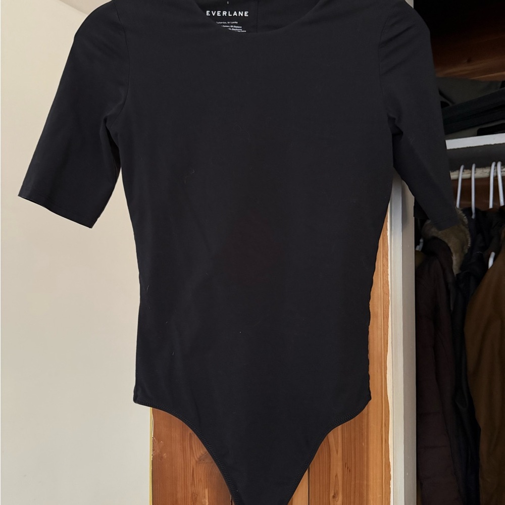 Everlane Short Sleeve Bodysuit - black